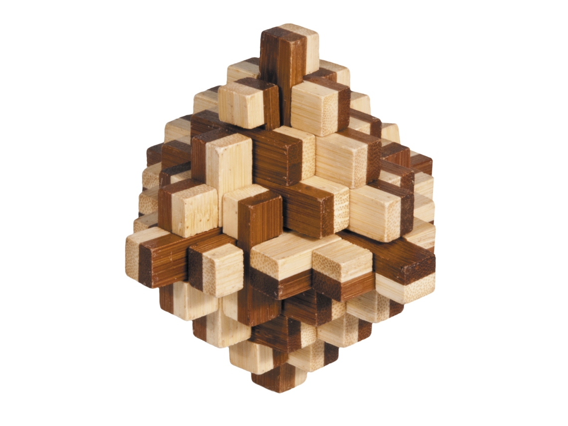 Puzzle FRIDOLIN (Madera - Marrón - 9 x 8.5 x 9 cm)