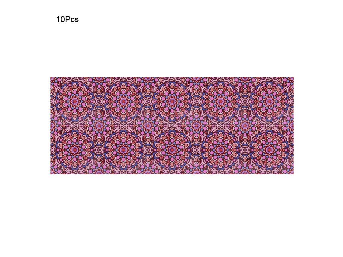 Baok - 10 piezas de adhesivos antideslizantes e impermeables para azulejos, ideales para la decoración de suelos y paredes en cocinas y baños (10x10 cm).