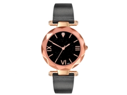 Elegante Reloj De Pulsera De Cuarzo Para Hombre Y Mujer (negro)