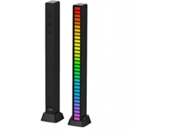 Tiras de luz RGB controladas por voz, luces sincronizadas con música, adecuadas para fiestas en casa, bares, bodas, etc.