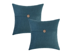 2 Fundas De Cojín Vintage, Azul Marino, 45x45 Cm