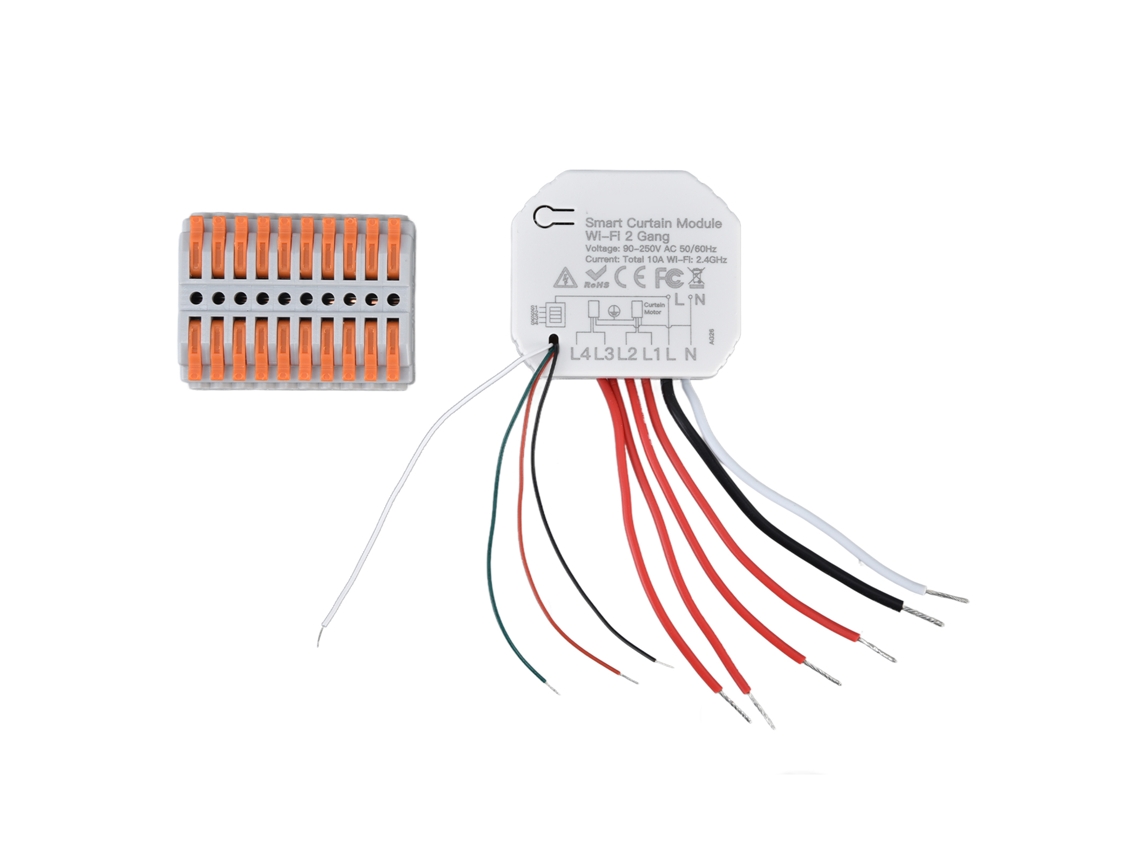 2026 Store-módulo De Interruptor De Cortina Inteligente 2 Vías Wifi Con Apertura Automática Y Control Remoto App 90‑250v