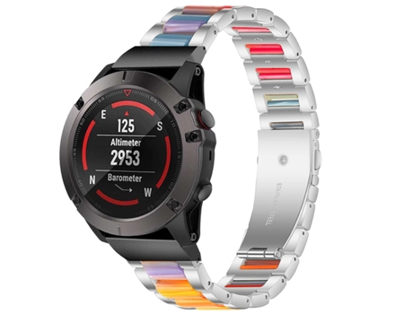 Correa Acero Inoxidável + Resina Opala para Amazfit T-Rex 2