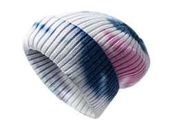 Gorro De Invierno Unisex De Lana Con Estampado Tie-dye Y Elástico Suave Debajo De Las Orejas. Gorro De Lana Cálido.