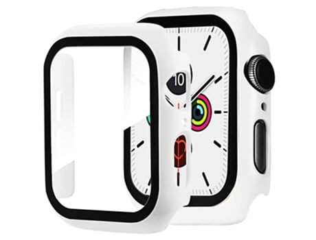 Carcasa de TPU mate antiarañazos para Apple Watch Series 4/5/6/SE/SE (2022) 44mm - blanco