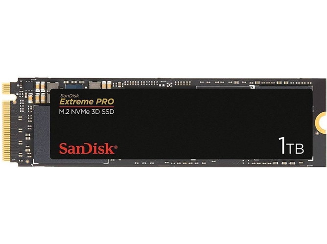Disco SSD Interno SANDISK Extreme Pro (1 TB - M.2 PCI-Express - 3400 MB/s)