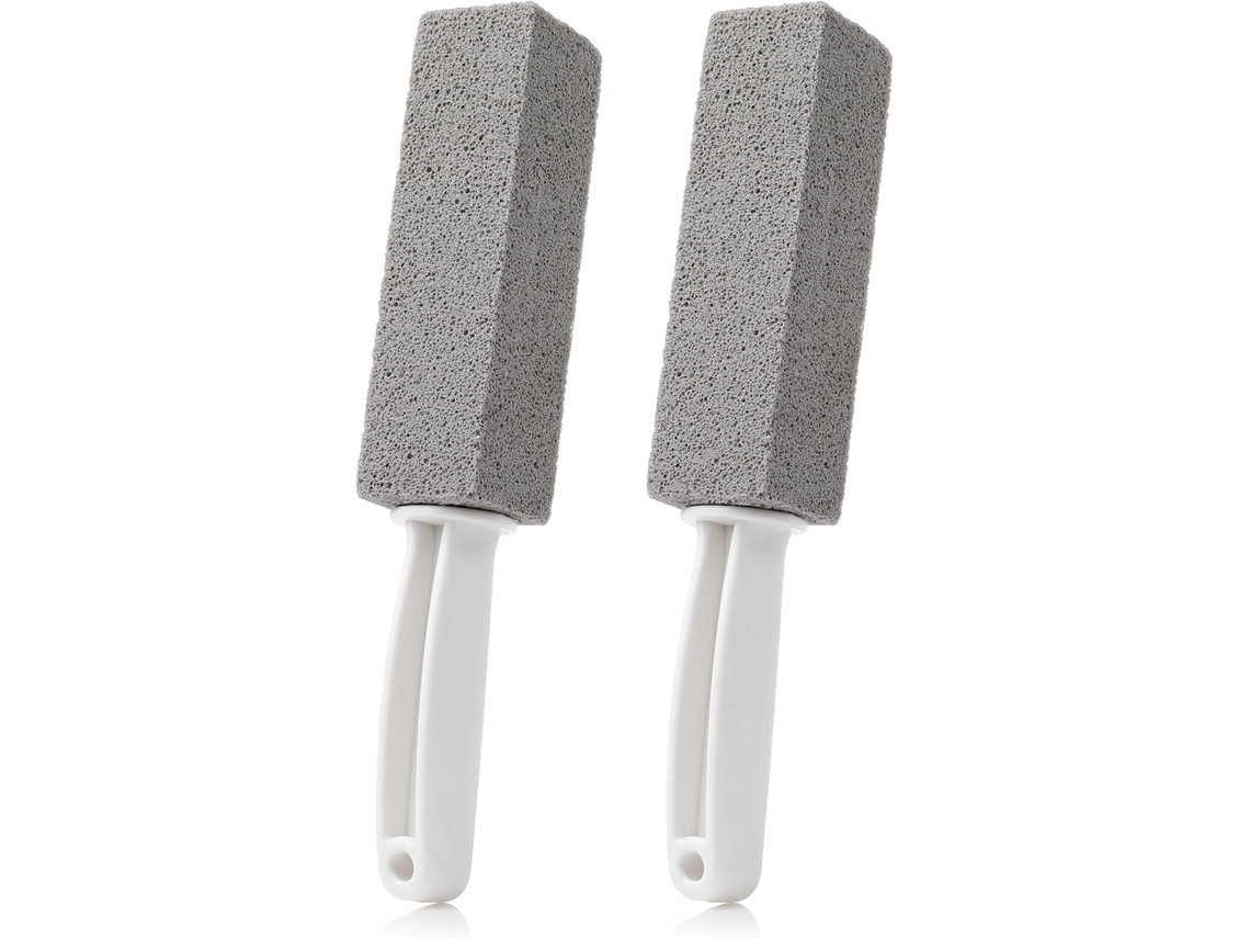 2 Piedras-pomes Ecológicas Con Cabo Para Vaso Sanitario/baño/piscina