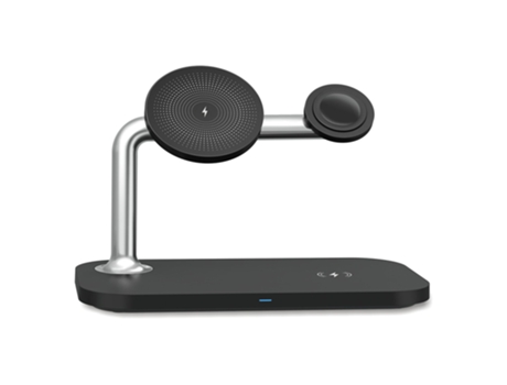 ELKUAIE Estación de carga inalámbrica 3 en 1, cargador inalámbrico magnético de 15 W para iPhone14/13/12, iWatch, Airpods