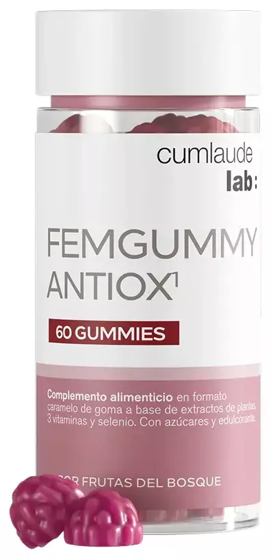 Femgummy Antiox 60 Gomitas Frutas del Bosque Cumlaude Lab