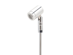 Foco LED 2026 para vitrina de joyería, 12 V, 1 W, aluminio, giratorio, pequeño, para interiores, luz cálida.