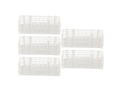 5 Juegos De Soportes De Plástico Para Tubos De Ensayo, 40 Orificios, 20x20 Mm, Para Laboratorio.
