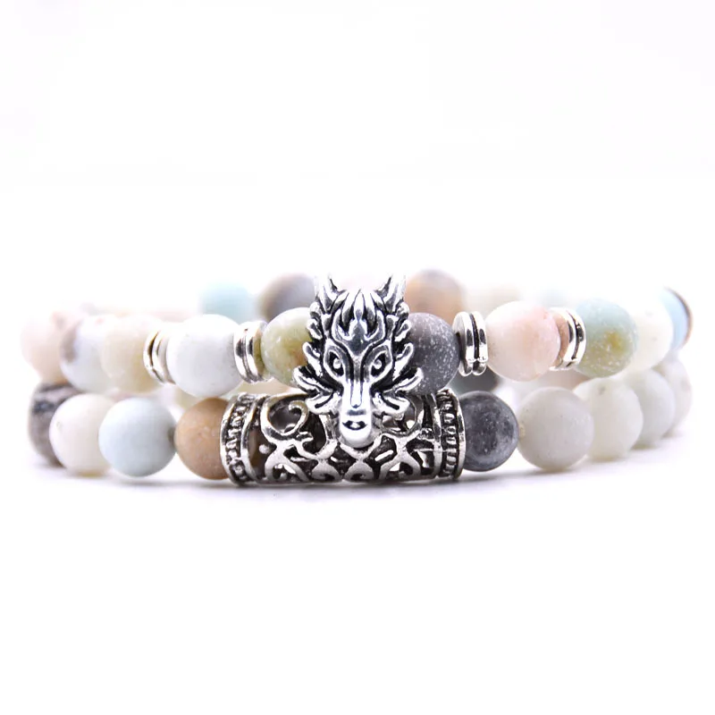 Conjunto De Pulsera Elástica Con Cabeza De Dragón Animal