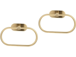 Toallero de acero inoxidable de 2 piezas, elegante toallero de pared para baño y cocina, diseño Slowmoose