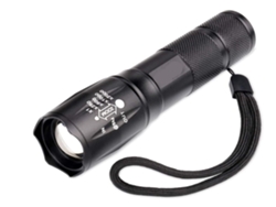 Linterna impermeable con zoom, luz de camping negra, Yunzii