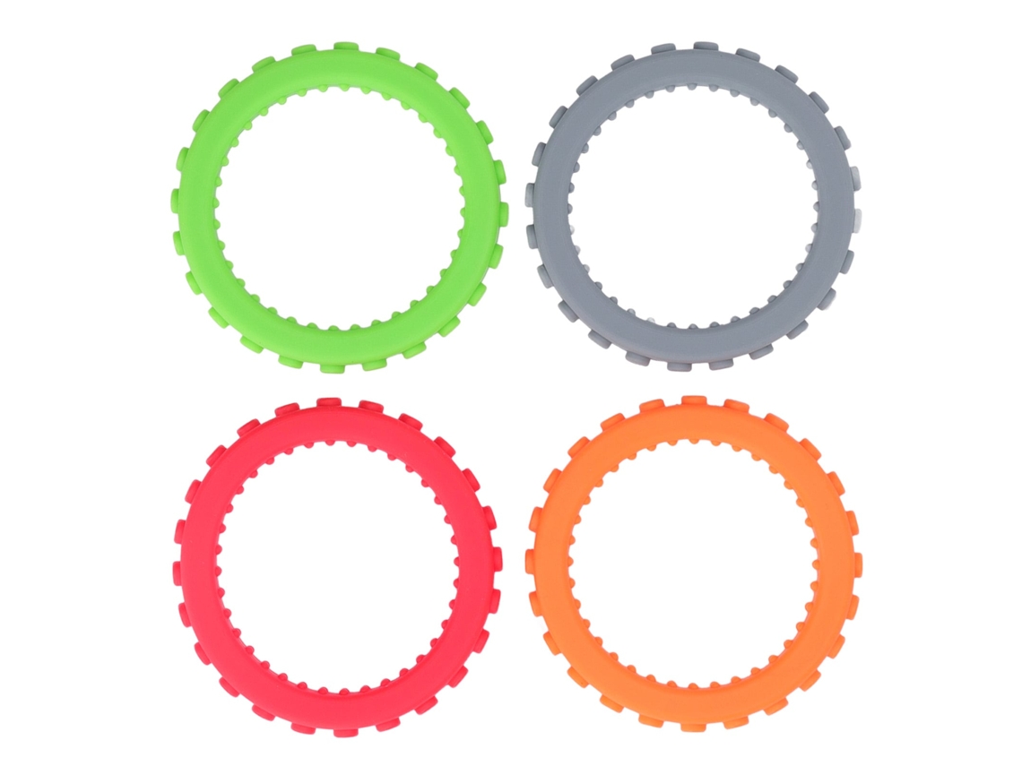 4 Pulseras De Silicona Para La Dentición Del Bebé, Para Aliviar Las Encías, Resistentes Al Frío Y Al Calor.