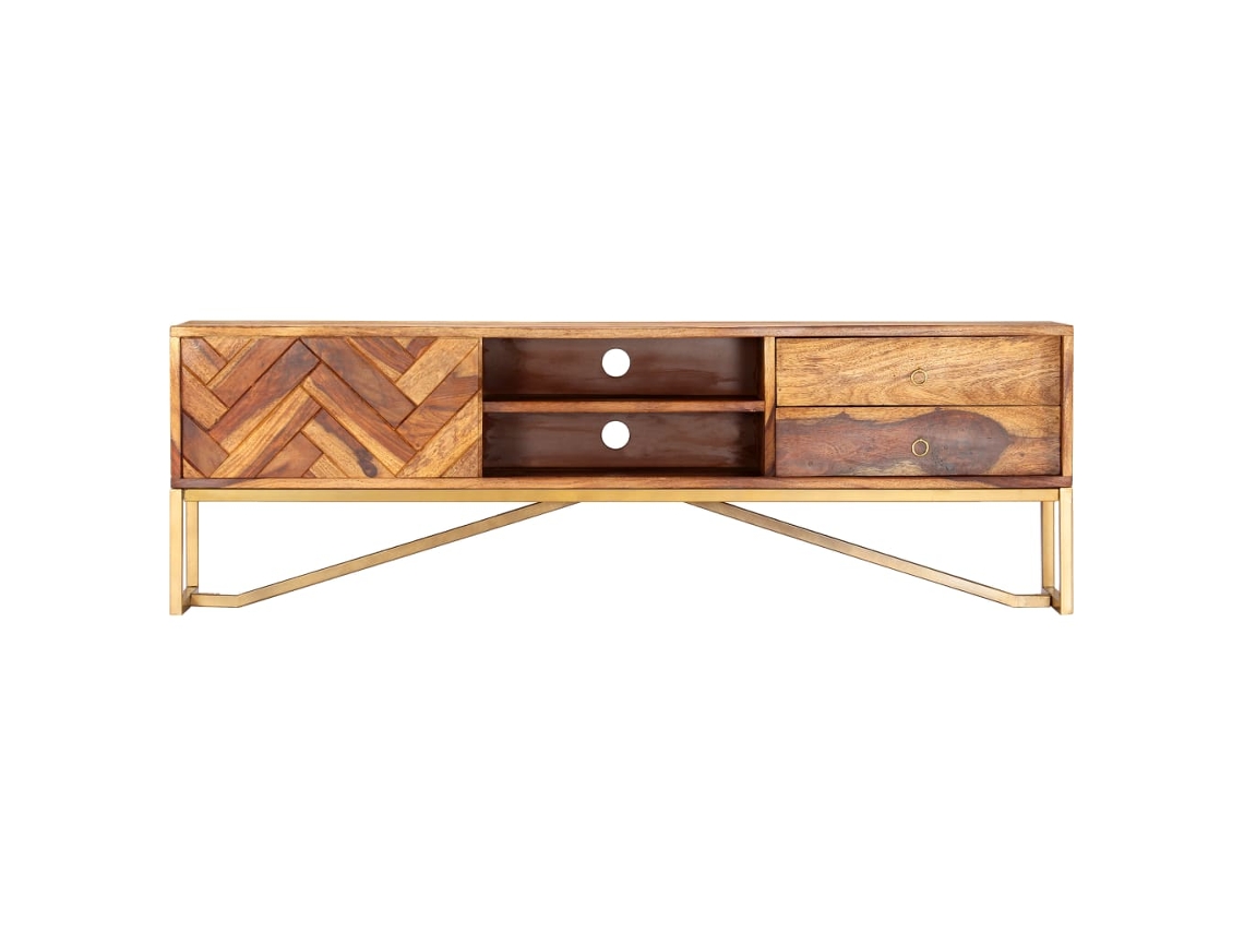 Maison Exclusive - Mueble Para Tv Madera Maciza De Acacia 140x30x45 Cm