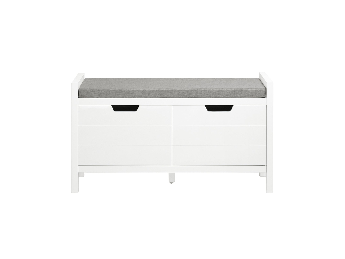 Zapatero con estante, banco, banco con zapatero Fsr63 W Sobuy