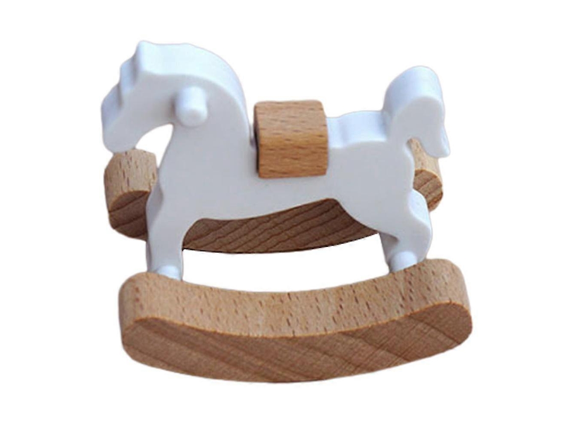 Muebles de casa de muñecas a escala, modelo de caballo mecedor y mecedora. Sygo