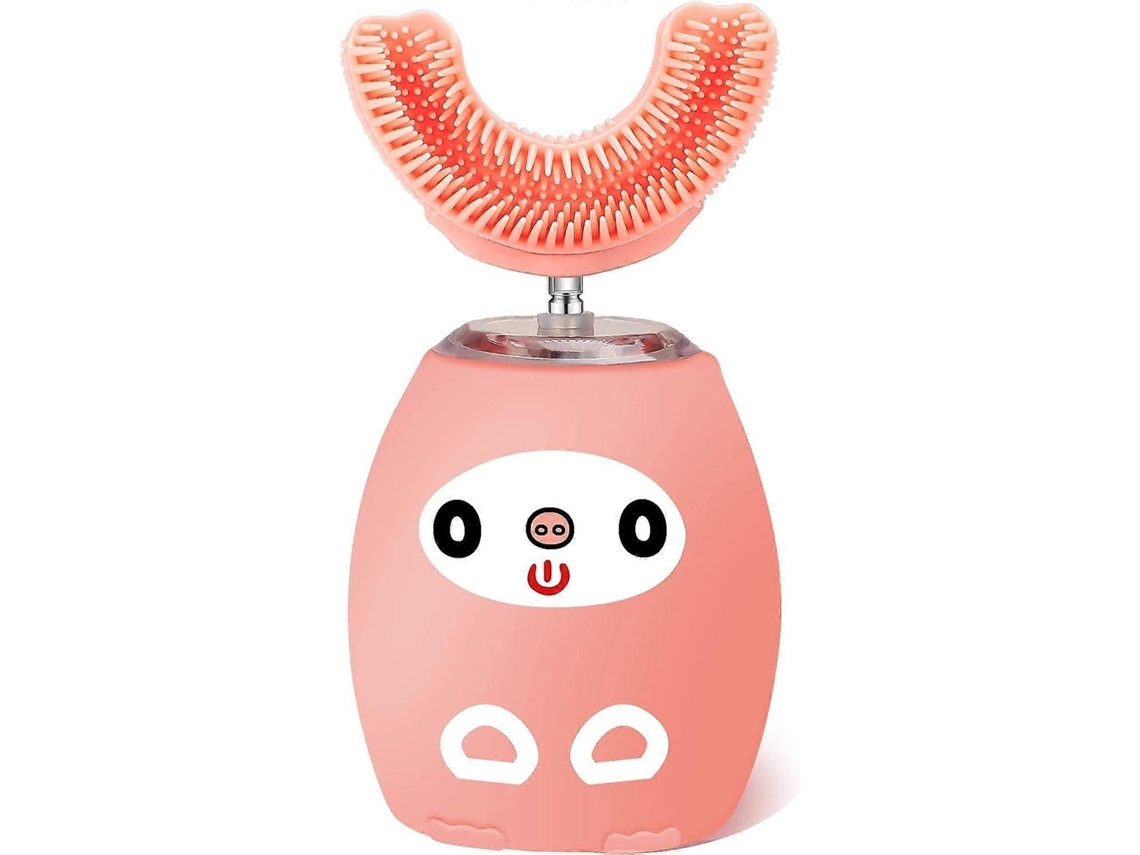 Cepillo de dientes eléctrico GOKOCO en forma de U para niños con temporizador automático, cepillos de dientes ultrasónicos automáticos en forma de U