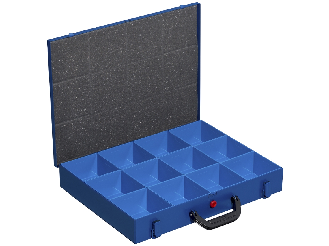Caja de Piezas Pequeñas de Metal ALLIT Europlus Pro M 44H-12 Azul