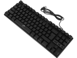 Teclado Mecánico Con Teclas Retroiluminadas Y Ordenador De Sobremesa