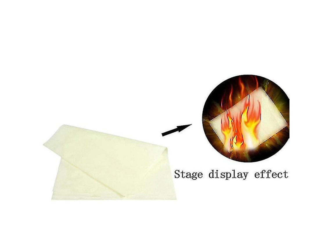 5 piezas de papel de fuego de 20-25 cm con efecto de llama brillante, accesorios mágicos de papel de fuego, efecto Rosewell