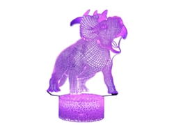 Série Dinossauro Luz Noturna 3D - Racha Colorida 16 Núcleos - Lc-749 JEIIBRZUI