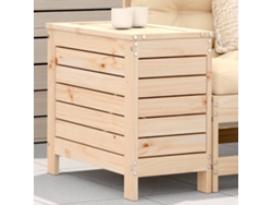Reposapiés de jardín 62x31,5x52 cm Madera maciza de pino Wsd78466 Lovely Home
