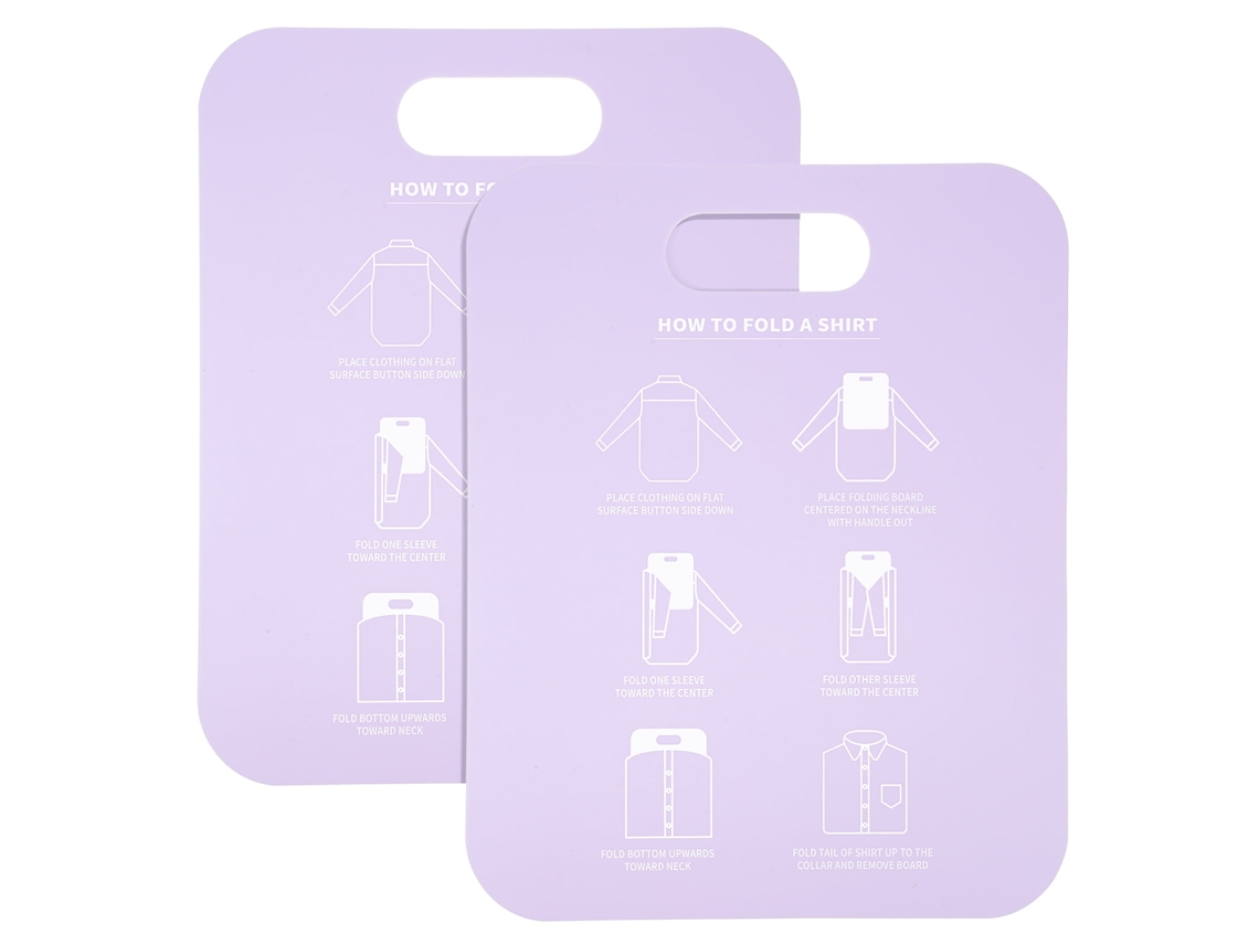 Parvistic - 2 Tablas Profesionales De Cartón Para Doblar Ropa, Material Pp, Tabla Sencilla Para Doblar Ropa