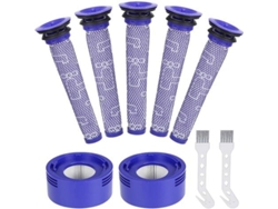 Cepillos De Limpieza De Prefiltros Y Filtros De Repuesto Hepa Para Dyson V7 Y V8