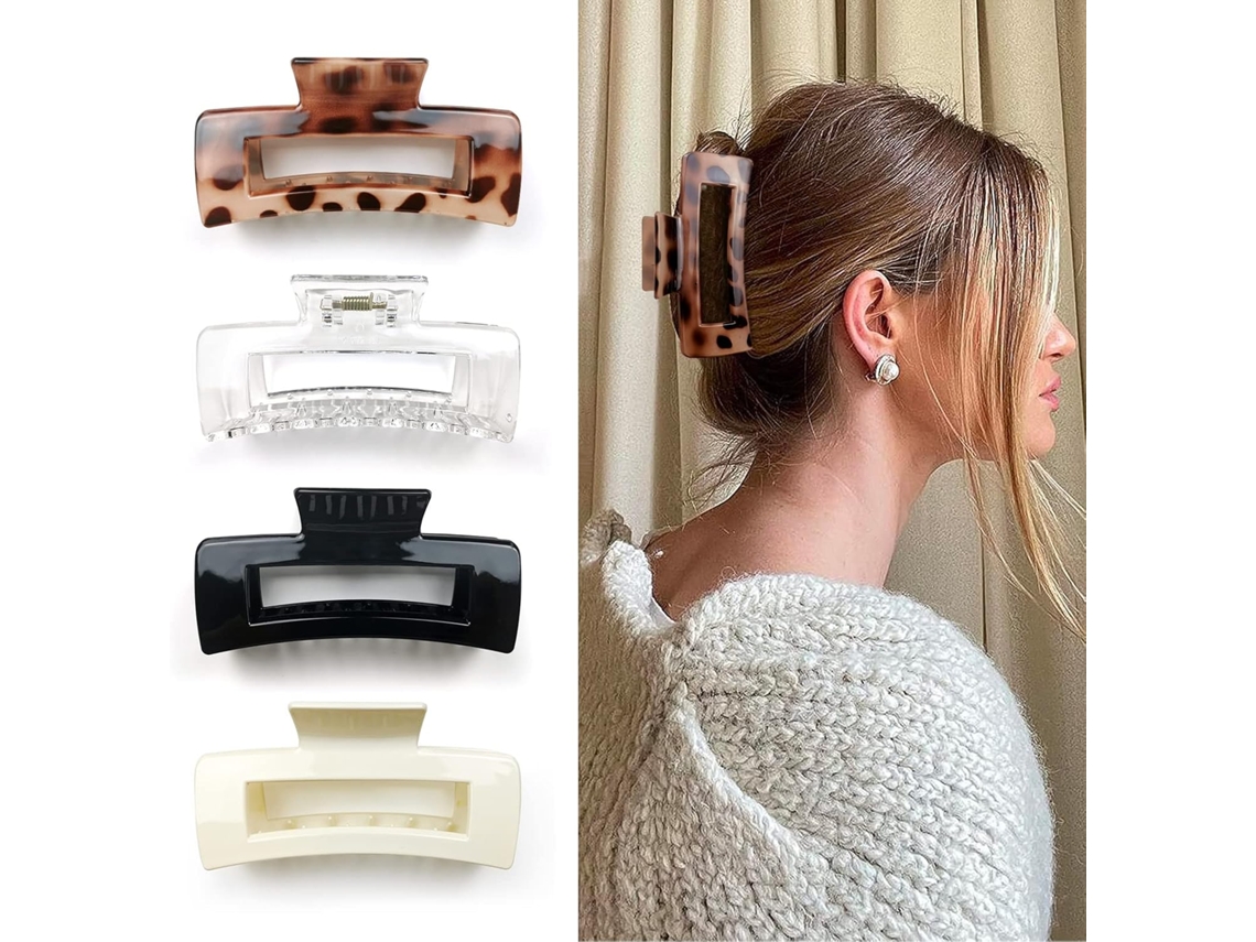 Pinzas para el cabello grandes cuadradas antideslizantes para cabello grueso ZYBLSSBB