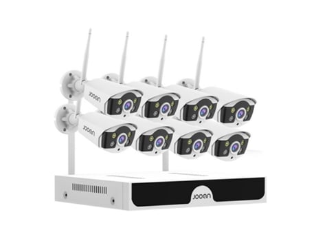 J.OOAN Kit Videovigilancia 8 Cámaras Wifi Imagen Inalámbrica Hd