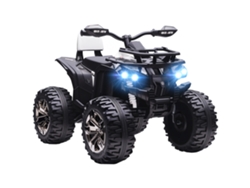 Quad Eléctrico Para Niños 12v Para De 3–5 Años Con 2 Motores Velocidad 3–8 Km/h Música Faros Led Usb Blanco