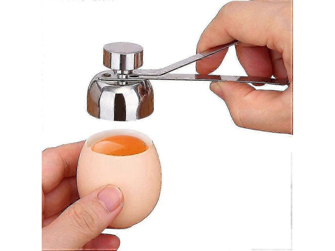 Abridor de cáscaras de huevo de acero inoxidable, cortador para huevos crudos, pasados por agua o duros. Rosewell
