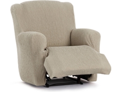 Funda de Sillón Relax XL EYSA Premium Troya Tejido Elástico (90 x 80 x 100 cm - Poliéster y Algodón - Visón)