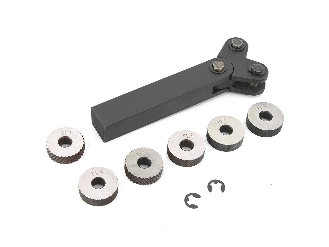 Set De Herramientas De Estriado Lineal De Acero Con 7 Piezas Ruedas Duales Diagonales Pasos 0.5mm 1mm 2mm