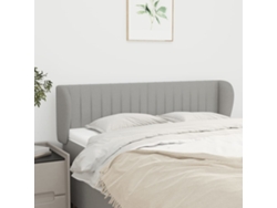 Cabecero De Tela Gris Claro 147x23x78/88 Cm