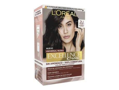 Tinte sin Amoniaco L'Oreal Make Up Excellence 2u-darkest brunette