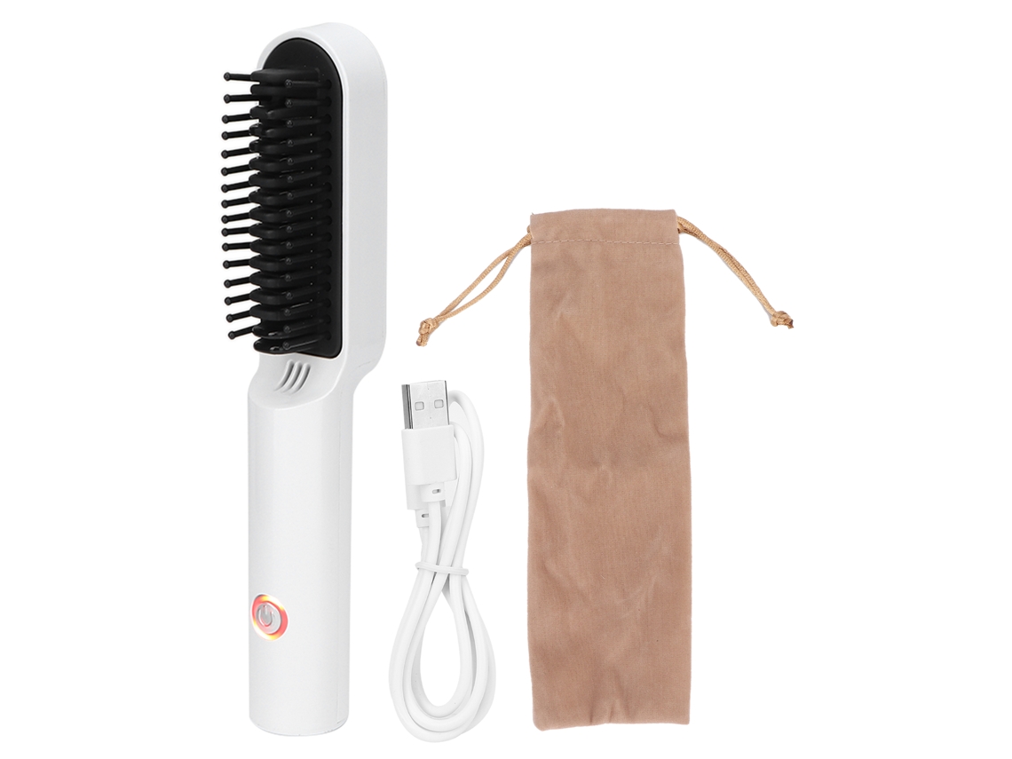 2026-pincel Plancha De Cabelo Antiga Madura Aquecimento Rápido Pente Ondulador Profissional Para Salão E Lar Branco 2 Em 1 Ferramenta De Estilo