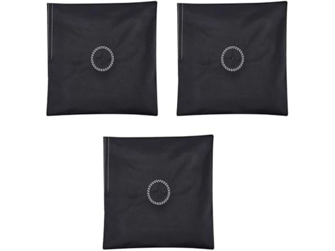 Juego De 3 Bolsas Rellenables Con Diseño De Bandera, Bases Con Peso, 45,7 X 48,3 Cm, Color Negro.