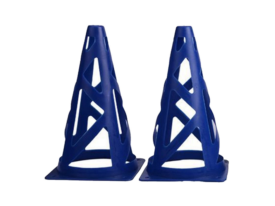Conos De Señalización Huecos Para Entrenamiento Deportivo Al Aire Libre, Fútbol, Patinaje, Barrera De Tráfico - Azul