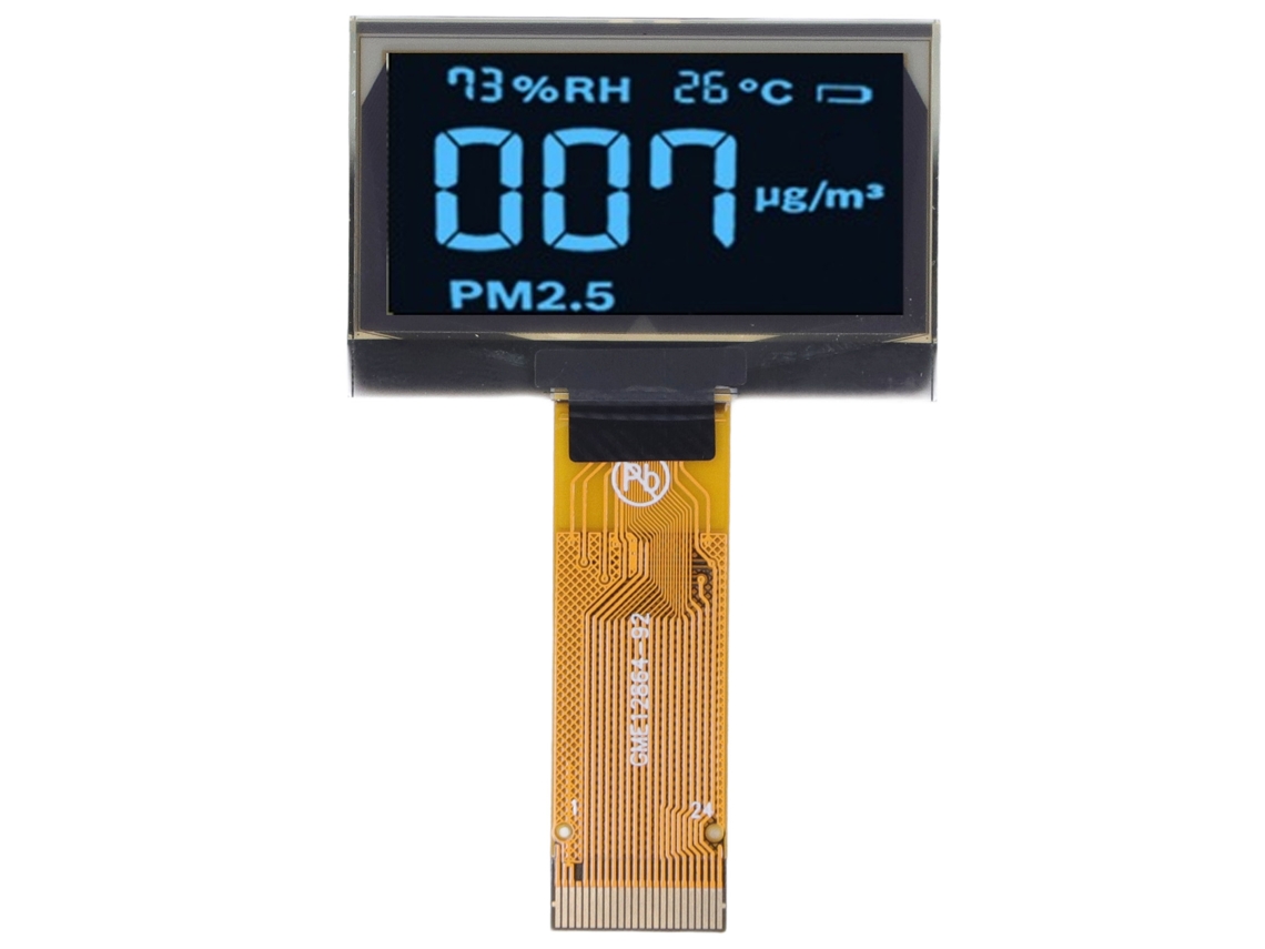 Módulo De Pantalla Lcd Digital 1.54 Pulgadas 128x64 Ssd1309 Conjunto De Accesorios 24 Pines Azul Mrc128-3