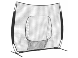 Balón de béisbol y sóftbol Vidaxl, poliéster negro (250 x 106 x 209 cm)