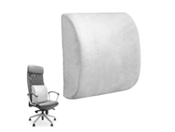 Almohada De Apoyo Lumbar, Almohada Ergonómica Para Respaldo De Silla De Oficina, Alivia Eficazmente El Dolor, Gris Gertiz
