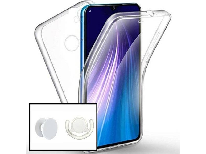 Funda + PopSocket + Soporte Samsung A20s 360° Impact Protection (Transparente)