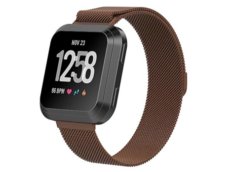 Correa De Reloj Inteligente Para Fitbit Versa 2 / Fitbit Versa / Fitbit Versa Lite Correa De Reloj Milanesa, Tamaño Pequeño: 2,3X22,5 Cm Café VENIS...