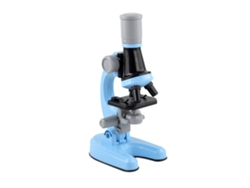 Kit De Microscopio Infantil Ajustable 100/400/1200x Con Luz Led Para La Enseñanza De Ciencias (incluye Pilas Aa)