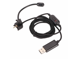 Cable para auriculares con control de botones y micrófono