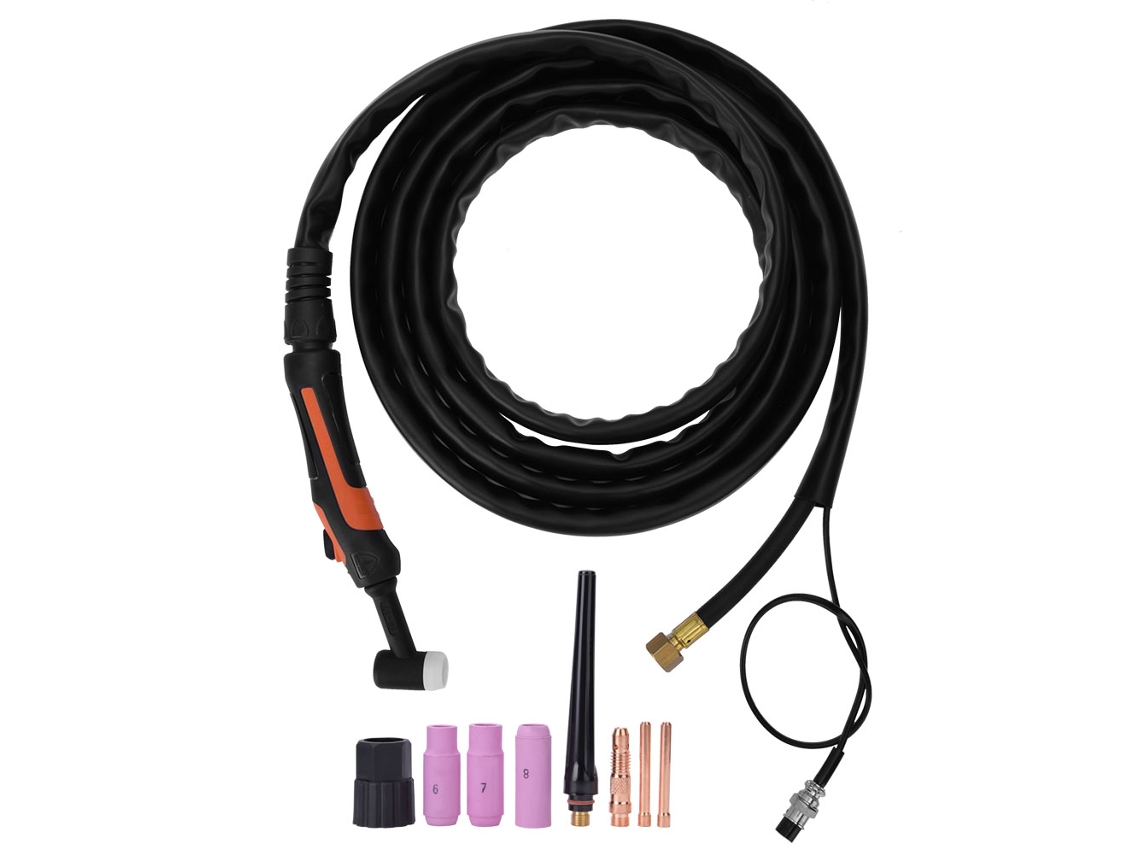 Juego De Antorcha De Soldadura Tig-17, Refrigerada Por Aire, Cable De 4 M, 10 Mm M16x1.5, Llave Única