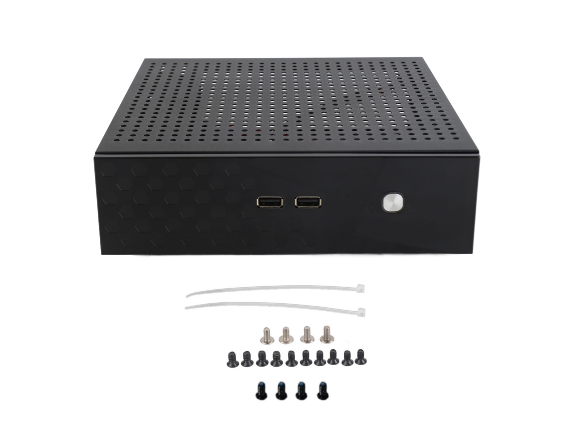 Caja De Ordenador De Escritorio Con Buena Disipación De Calor, Compacta, Negra, Mini Caja Htpc Itx